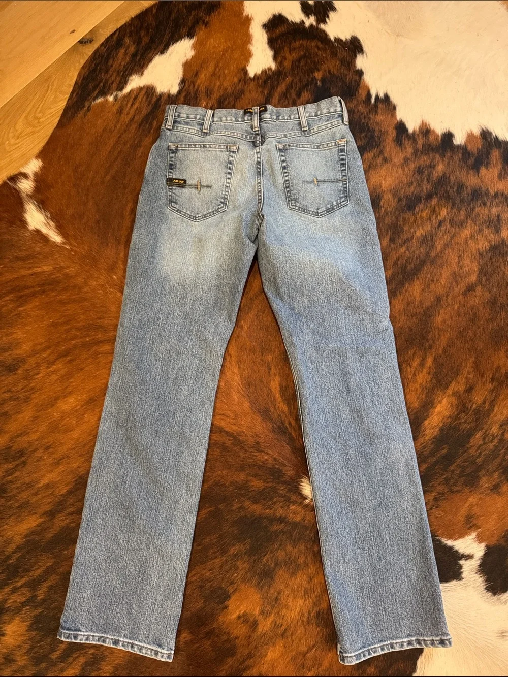 Ariat Men's Light Blue Straight Jeans